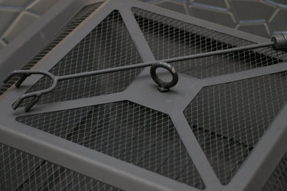 18" Square Metal Fire Pit Outdoor Heater